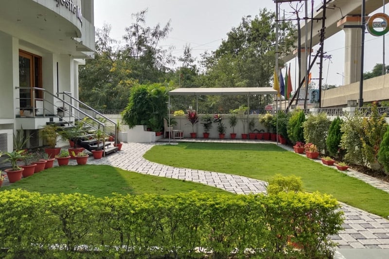 Open-air lawn venue at The Majestic Manor Nagpur
